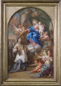 Madonna with Child and Saint John of Nepomuk by Sebastiano Conca