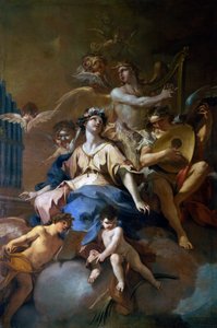Glory of St Cecilia with Musical Angels by Sebastiano Galeotti