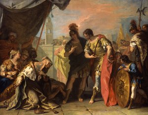 Alexander and the Family of Darius by Sebastiano Ricci