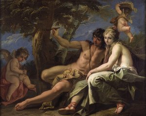 Angelica and Medoro. 1716