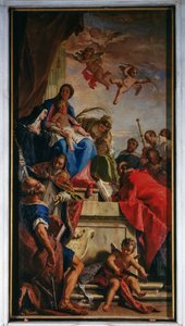 Our Lady Enthroned with Saints