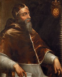 Pope Clement VII, Giulio de Medici by Sebastiano del (c.1485-1547) Piombo