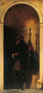 St Sinibald, decoration from organ door