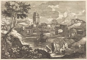 Jesus Telling the Parable of the Father who Sends his Workers to his Vineyard by Sébastien Bourdon