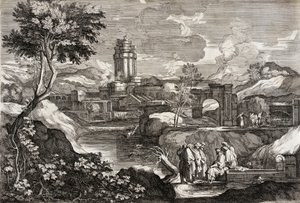 Landscape with Joseph in Egypt by Sébastien Bourdon