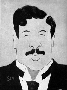 Cartoon by the Dramatic Author Maurice Donnay by Sem by Sem