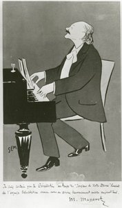 French Composer Jules Massenet Playing by Sem