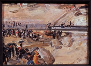 Promenade in San Remo (Italy) by Semen Gavriilovich Nikiforov
