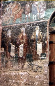 Detail from the Dormition of the Virgin by Serbian School
