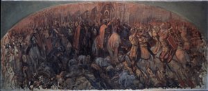 The Battle of Kulikovo on September 8, 1380 by Sergei Alexeyevich Korovin