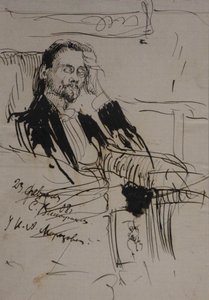 Portrait of Alexey Alexandrovich Bakhrushin, 1908 by Sergei Arsenevich Vinogradov
