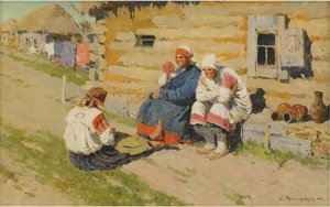 Waiting In the Sun by Sergei Arsenevich Vinogradov