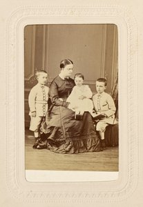 Princess Clotilde and Her Children by Sergei Luvovich Levitsky