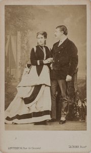 Paul Pavlovich Demidoff, 2nd Prince of San Donato, with His Wife, Maria, 1863 by Sergei Lvovich Levitsky