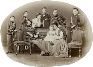 The Family of Emperor Alexander II of Russia by Sergei Lvovich Levitsky