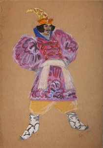 Costume Design for the Opera The Golden Cockerel by N. Rimsky-Korsakov by Sergei Vasilievich Malyutin