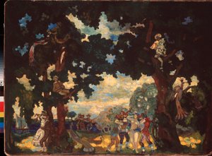 Arlequinade by Sergei Yurevich Sudeikin