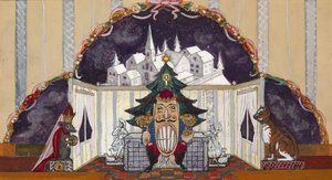 Stage design for the ballet The Nutcracker by P. Tchaikovsky by Sergei Yurievich Sudeykin