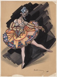 The Fairy Doll. Costume Design for Anna Pavlova by Sergei Yurievich Sudeykin