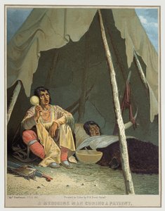 Native American shaman by Seth Eastman