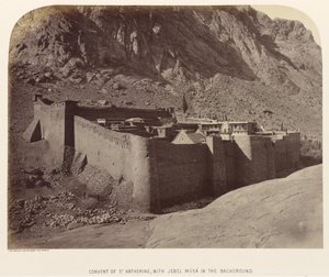 Convent of St. Katherine, with Jebel Musa in the Background