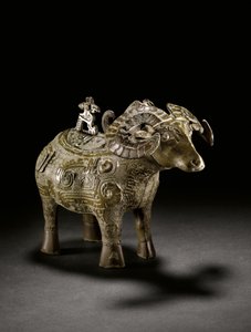 Ritual ram-form wine vessel, Gong, late Shang Dynasty by Shang Dynasty Chinese School