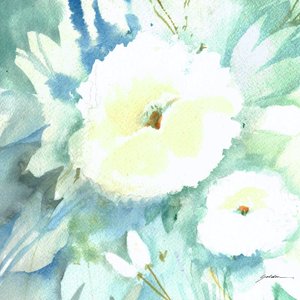 Soft White Blooms by Sheila Golden