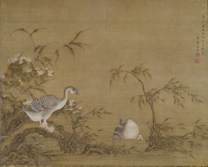 Geese on a Riverbank by Shen Kai