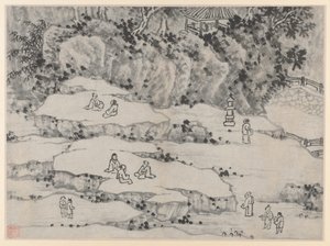 Twelve Views of Tiger Hill, Suzhou: The Nodding Stone Terrace, Tiger Hill, and the Thousand-Man Seat