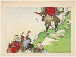 (Procession of Pilgrims) by Shibata Zeshin