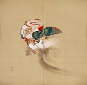 Ibaraki [right of a pair] by Shibata Zeshin