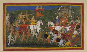 Rama and Ravana Fiercely Battle as Omens Foretell Ravana
