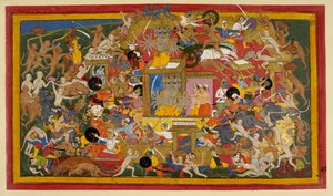The Siege of Lanka, c.1653 by S?hibdin S?hibdin