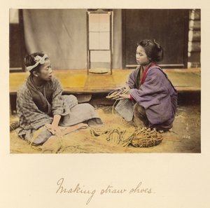 Making Straw Shoes