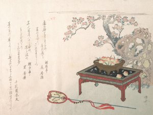 Peaches on a Table, 19th century by Shinsai