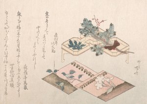 Spring Rain Collection Harusame Shu, Vol. 2: Pine Shoots and Accoutrements, 19th Century