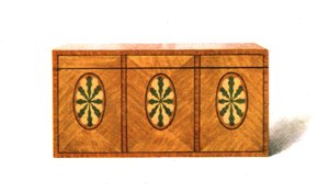 Inlaid Satin-Wood Tea-Caddy, 1908 by Shirley Charles Llewellyn Slocombe