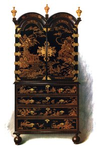 Lacquer cabinet by Shirley Charles Llewellyn Slocombe