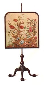 Mahogany Pole Screen, 1906
