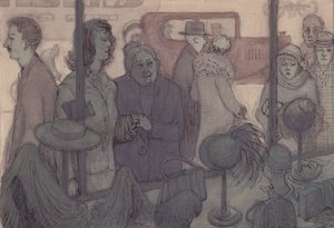 Hat shop window, c1952