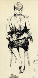 Seated woman by Shirley Markham