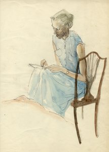Seated Woman Writing