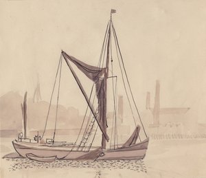 Thames barge, 1951