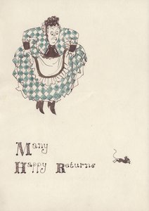 Woman Being Frightened by a Mouse