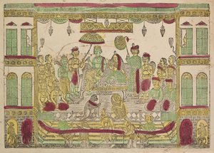 Rama and Sita in Royal Palace