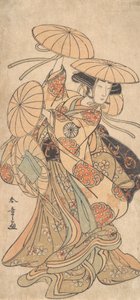 Kabuki Actor Nakamura Tomijuro I in a Female Dance Role by Shunsho