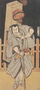 The First Nakamura Nakazo as a Rokuju-rokubu Standing at Night by Shunsho