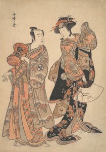 The Third Segawa Kikunojo as Ochiyo and Bando Mitsugoro as Hanbei