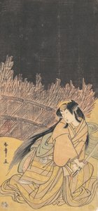 The Third Segawa Kikunojo as a Woman in a Crouching Position, 1778