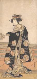 Yoshizawa Iroha as a Woman Standing on the Engawa of a House by a River